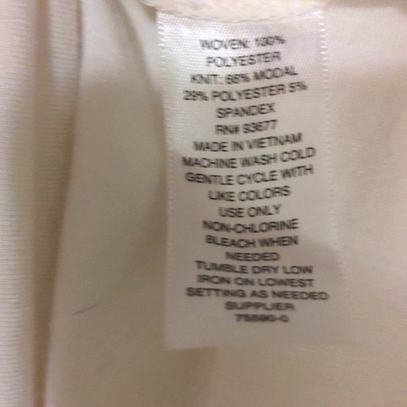 White pintuck pleated front white short sleeved satin blouse - Picture 5 of 5